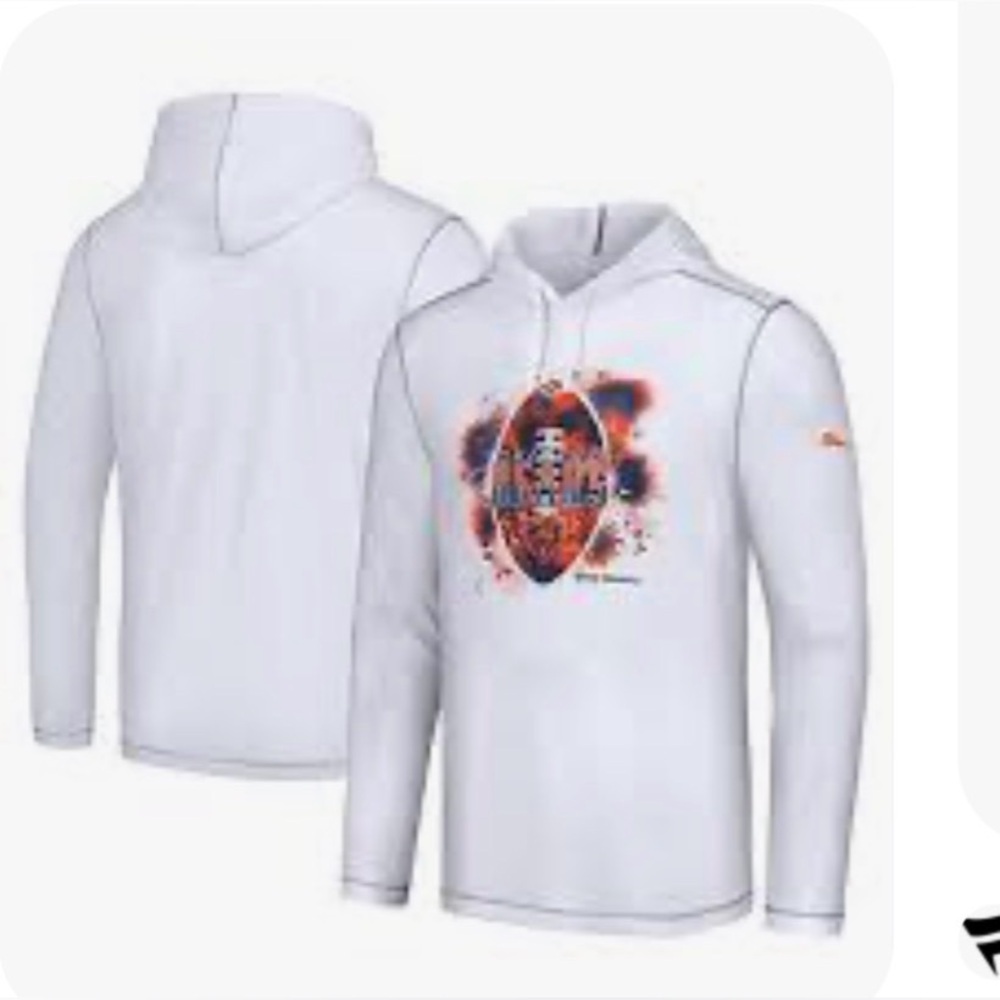 Chicago Bears men’s Tommy Bahama Graffiti Touchdown Pullover Hoodie Sz XXL White - Picture 2 of 7